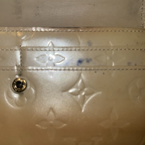 Louis Vuitton Tan Noisette Vernis Porte Tresor Sarah Long Wallet full inclusion - Picture 9 of 16